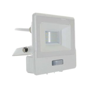V-TAC PRO Faro LED Chip Samsung 10W con Sensore PIR Cavo 1m Colore Bianco 4000K IP65
