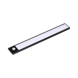 V-TAC Lampada LED da armadio ricaricabile Micro-USB 2,5W Sensore PIR Colore Nero 3000K IP20