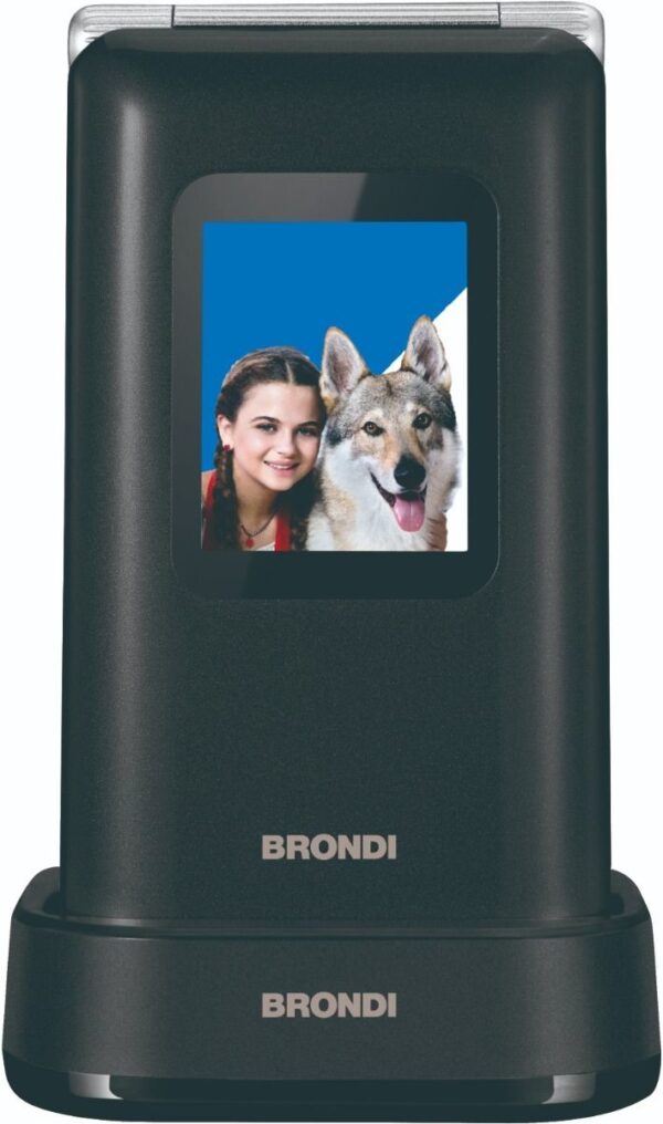 Brondi Cellulare Amico Prezioso 32M+32M Black Metal