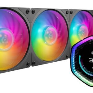 Cooler Master Dissipatore A Liquido 3 Ventole Mobius 120 Argb Schermo Lcd Pers Da 2.1 Pollici