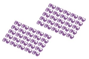 Digitus Confezione 100 Pezzi Clip Colorate Per Cavi Di Rete - Viola