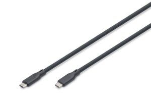 Cavo Guaina Silicone Usb-C / Usb-C 0.5M, Usb 4.0 Gen3, 40G, 240W, 8K, Nero