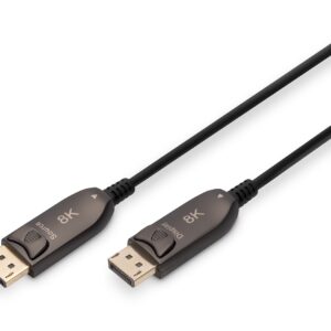 Digitus Cavo In Fibra Ottica Ibrido Displayport<Sup></Sup> Aoc, Uhd 8K, 10 M