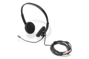 Digitus Cuffie Per Ufficio On Ear Con Riduzione Del Rumore, Stereo 3,5 Mm