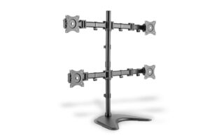 SUPPORTO UNIVERSALE PER 4 MONITOR CON INSTALLAZIONE TRAMITE SUPPORTO/MORSETTO