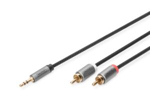 Digitus Cavo Adattatore Audio, Da 3,5 Mm Jack A Cinch Rca Digitus Mt 1