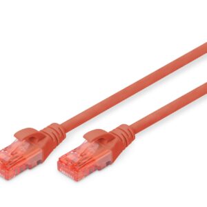 Cavo Rete Utp Cat 6 Non Schermato Mt 0,5 Rosso