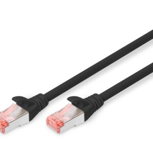 Cavo Rete S-Ftp Cat.6 Doppia Schermatura Ls0H Colore Nero Mt. 2