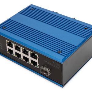 Digitus Switch Di Rete Fast Ethernet A 8 Porte, Industriale, Non Gestito, 1 Uplink Sfp