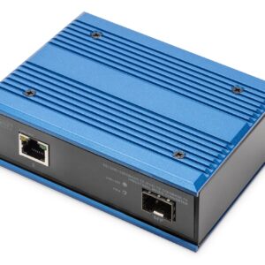 Digitus 10/100/1000Base-Tx (Poe) A 1000Base-Fx Media Converter Industriale