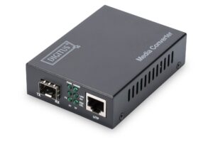 Convertitore 10/100/1000 Gigabit Media Converter Rj45 - Fibra Ottica Con Modulo Sfp