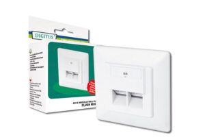 Presa A Muro Ad Incasso Rj45 Cat. 6 Per Reti