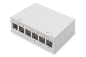 Digitus Desktop Modular Blank Patch Panel, Schermato 6 Porte