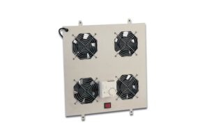 Kit 4 Ventole Con Termostato Colore Grigio Chiaro Per Armadi Linea Server