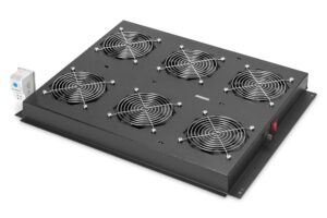 Kit 6 Ventole Con Termostato Colore Nero Per Armadi Linea Server