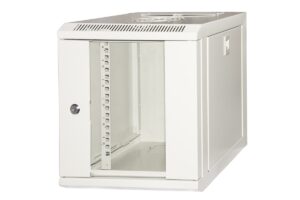 Armadio Rack 10" 6 Unita' In Acciaio Colore Grigio Con Fianchi Apribili