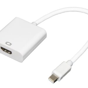 Adattatore Mini Displayport-Hdmi M/F Con Cavo 0,15Cm Bianco