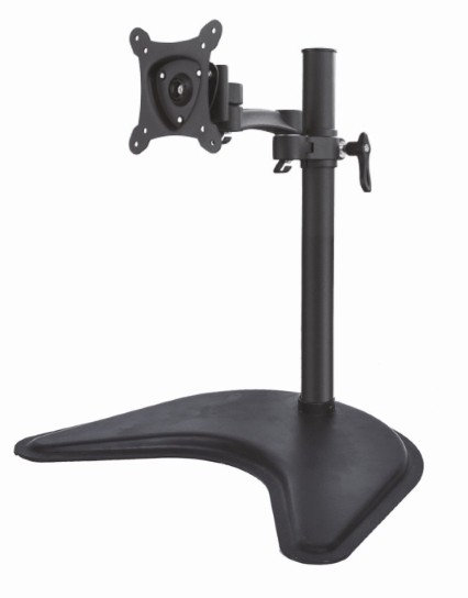 Braccio Da Tavolo Con Base Per Video Fino A 15 Kg Da 13" A 27" Fino A Vesa 100X100 Con Due Snodi