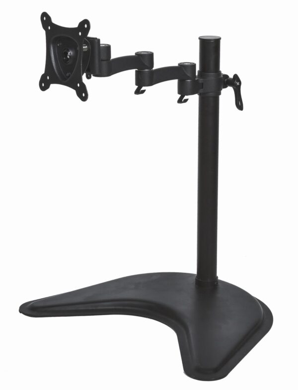 Braccio Da Tavolo Con Base Per Video Fino A 15 Kg Da 13" A 27" Fino A Vesa 100X100 Con Tre Snodi