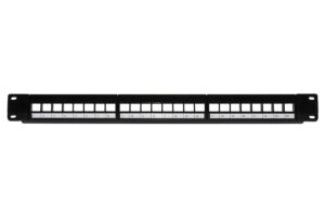 Patch Panel 24 Porte 19 Vuoto Colore Nero