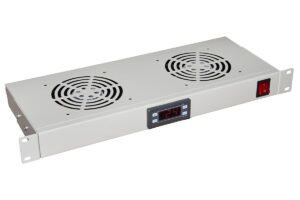 Modulo 2 Ventole Raffreddamento Con Display Grigio