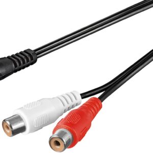 Adattatore Sdoppiatore Audio Stereo 3,5Mm Maschio - 2Xrca Femmina Mt. 1,50