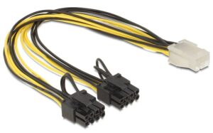 Cavo Alimentazione Pci Express 6 Poli - 2 X 8 Poli Maschio