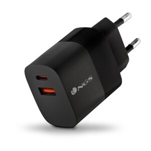 Ngs Caricatore Da Parete Ultraveloce Da 45W Con 2 Porte: Usb-C + Usb-A