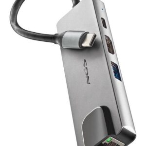 NGS NGS-HUB-0140 hub di interfaccia USB 2.0 Type-C 5000 Mbit/s Alluminio, Nero