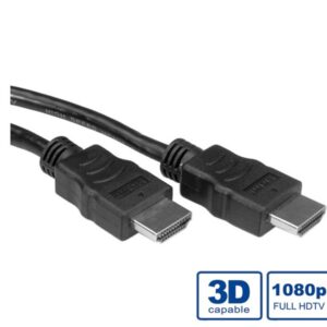 Cavo Hdmi+Ethernet 4K 5Mt M/M Bk