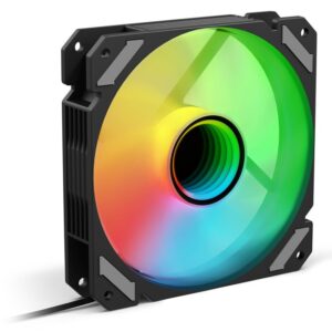 Sharkoon Ventola Shark Mirror Pwm Rgb 120X120X25Mm Black