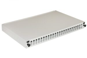 Pannello Fibra Ottica 19 Con 24 Porte Sc Duplex Profondita  250 Mm Grigio Con Accessori