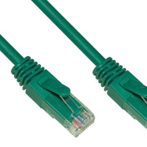 Cavo Rete Categoria 6A Non Schermato Utp Awg24 Colore Verde Halogenfree Mt 0,5
