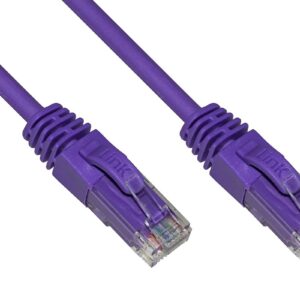 Cavo Rete Categoria 6A Non Schermato Utp Awg24 Colore Viola Halogenfree Mt 10