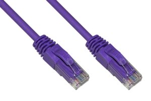 Cavo Rete Categoria 6A Non Schermato Utp Awg24 Colore Viola Halogenfree Mt 20