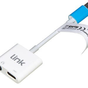 Adattatore Splitter Usb-C Maschio Per Ricarica Smartphone E Audio Con Microfono Per Telefonate E Musica Cm 15