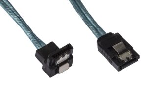 Cavo Interno Sata Iii Ultrasottile Cm 50 Connettore 90° Con Clip Metallo