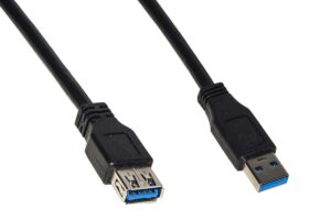 Cavo Prolunga Usb 3.0 Connettori "A" Maschio/Femmina In Rame Mt 1
