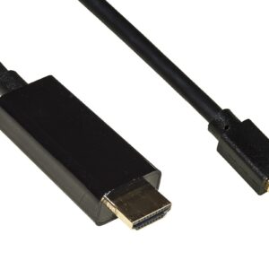 Cavo Mini Displayport 1.4 - Hdmi 2.0 Contatti Dorati 4Kx2K 60Hz 18Gbps Hdr Rgb 4:4:4 Mt 1