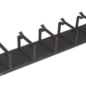 Listello Guidacavi Per Armadi 19" 2 Unita' 5 Anelli Colore Nero In Metallo