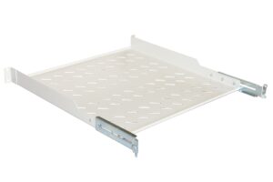 Ripiano Per Armadio 19" 1 Unita' Profondita' 450 Mm. (Universale) 4 Attacchi (Frontale+Posteriore) Colore Grigio