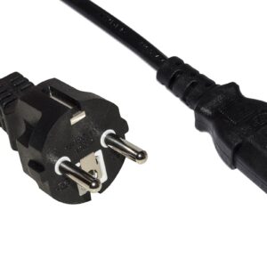 Cavo Alimentazione Schuko - Presa Iec C13 Dritta Mt.1.2