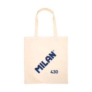 Borsa Tote Bag in Tela Milano Serie 1918 - Dimensioni 50x38x41cm - Manico Lungo 27cm - Tessuto 'Ripstop' - Colore Beige