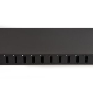 Cassetto Fibra Ottica 12 Porte Per Adattatori Sc Duplex 1 Unita' Per Installazione 19" Nero (Vuoto)