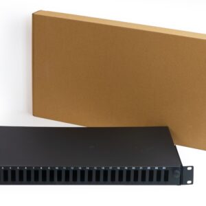 Cassetto Fibra Ottica 24 Porte Per Adattatori Sc Duplex 1 Unita' Per Installazione 19 Nero (Vuoto)