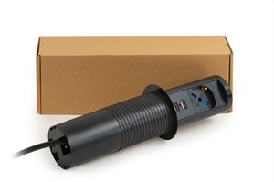 Multipresa Da Tavolo Estraibile Con Una Porta Universale Ita/Schuko, Caricabatterie Senza Fili E 2 Porte Usb