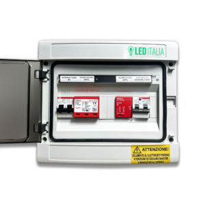 Quadro Ac/Dc Monofase 3Kw 1 Stringa 1 Mppt 20A 230V / 20A 600Vdc Centralino Ip65 12 Moduli Versione Con Interruttore Magnetotermico Differenziale + Scaricatore Abb / Dehn