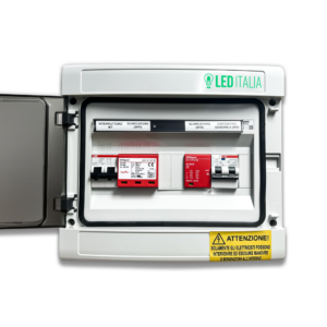 Quadro Ac/Dc Monofase 6Kw 1 Stringa 1 Mppt 32A 230V / 20A 600Vdc Centralino Ip65 12 Moduli Versione Con Interruttore Magnetotermico Differenziale + Scaricatore Abb / Dehn