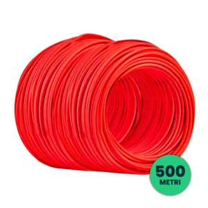 V-TAC Cavo Solare Fotovoltaico 6 mmq Unipolare Colore Rosso Prodotto in Germania per Collegamento Professionale Pannelli Solari Fotovoltaici (Bobina 500 Metri)