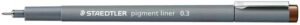 Staedtler Pigment Liner 308 Pennarello calibrato - Linea da 0,3 mm - Asciugatura rapida - Marrone
